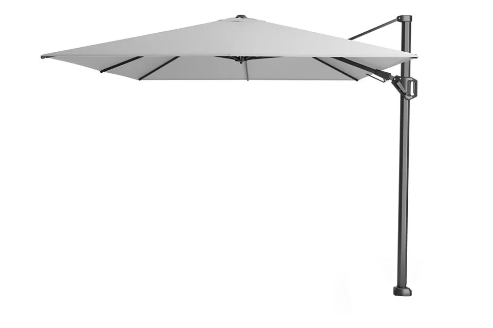 Platinum Zweefparasol Challenger T² 350 x 260 cm Lichtgrijs