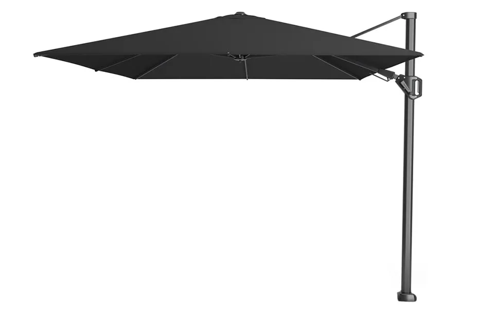 Platinum Zweefparasol Challenger T² 350 x 260 cm Zwart