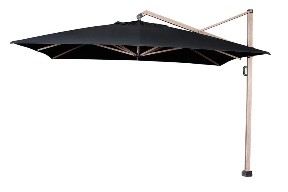 Platinum Zweefparasol Icon Premium 350 x 350 cm Faded Black