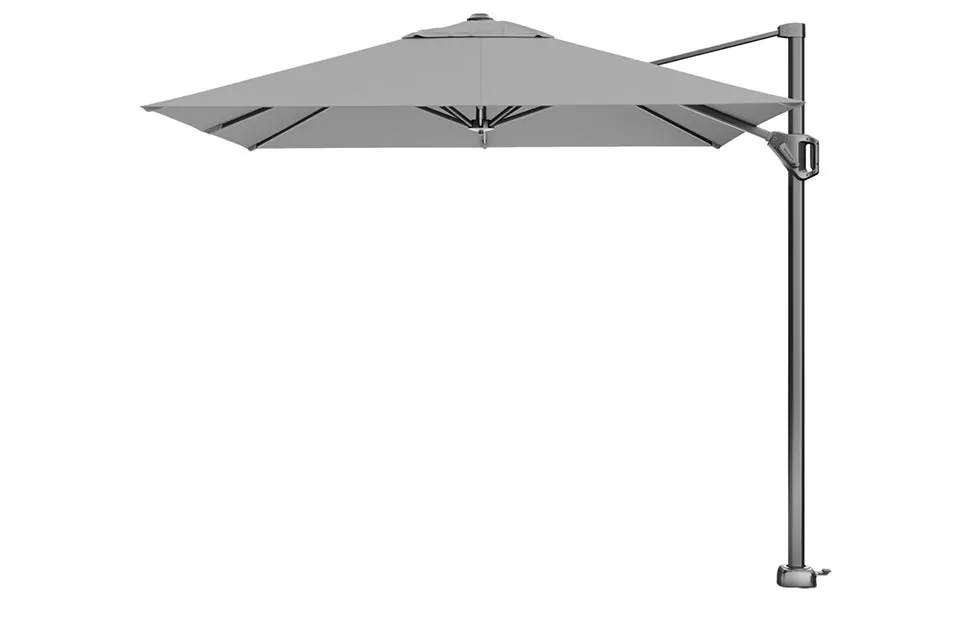 Platinum Zweefparasol Voyager T¹ 250 x 250 cm Lichtgrijs