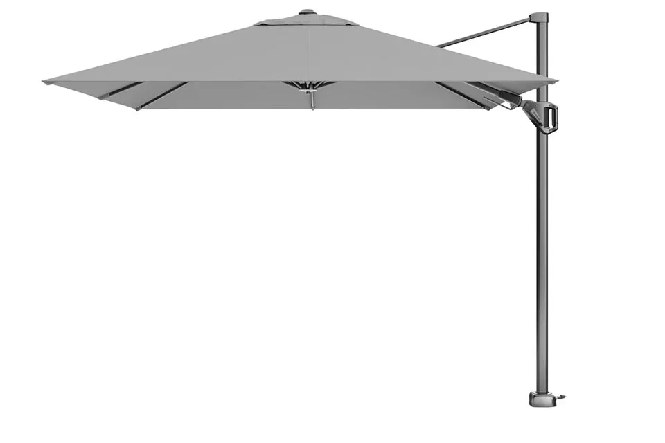 Platinum Zweefparasol Voyager T² 270 x 270 cm Lichtgrijs