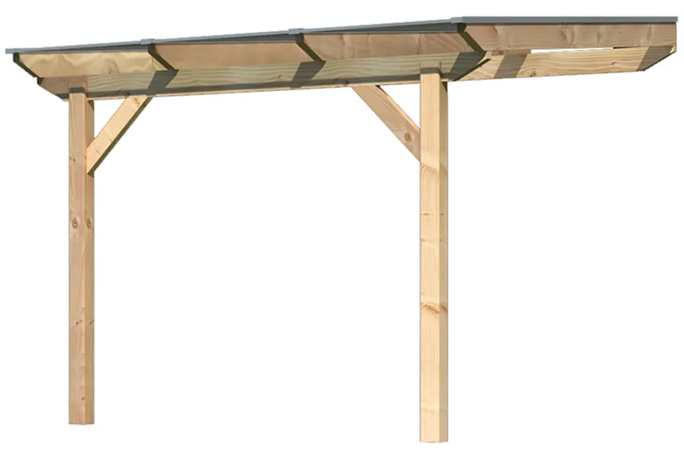 Karibu | Overkapping Premium 2 met Rechte Schoren | Grootte A | 310 x 300 x 257 cm | Douglasie Karibu | Overkapping Premium 2 met Rechte Schoren | Grootte A | 310 x 300 x 257 cm | Douglasie