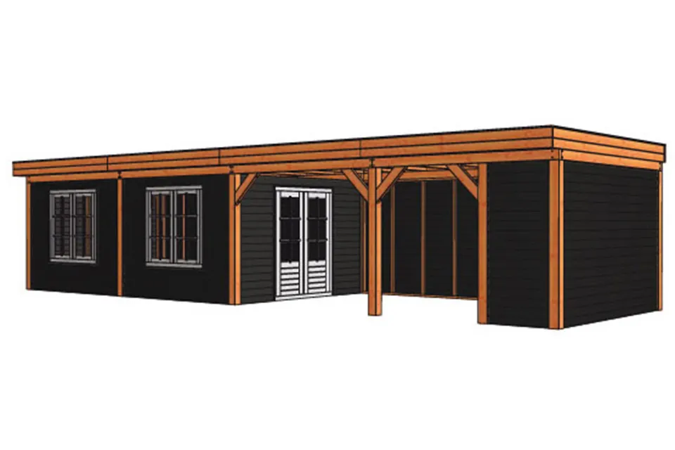Tuinhuis / Blokhut Trendhout Buitenverblijf Refter XL 12000mm E Tuinhuis / Blokhut Trendhout Buitenverblijf Refter XL 12000mm E