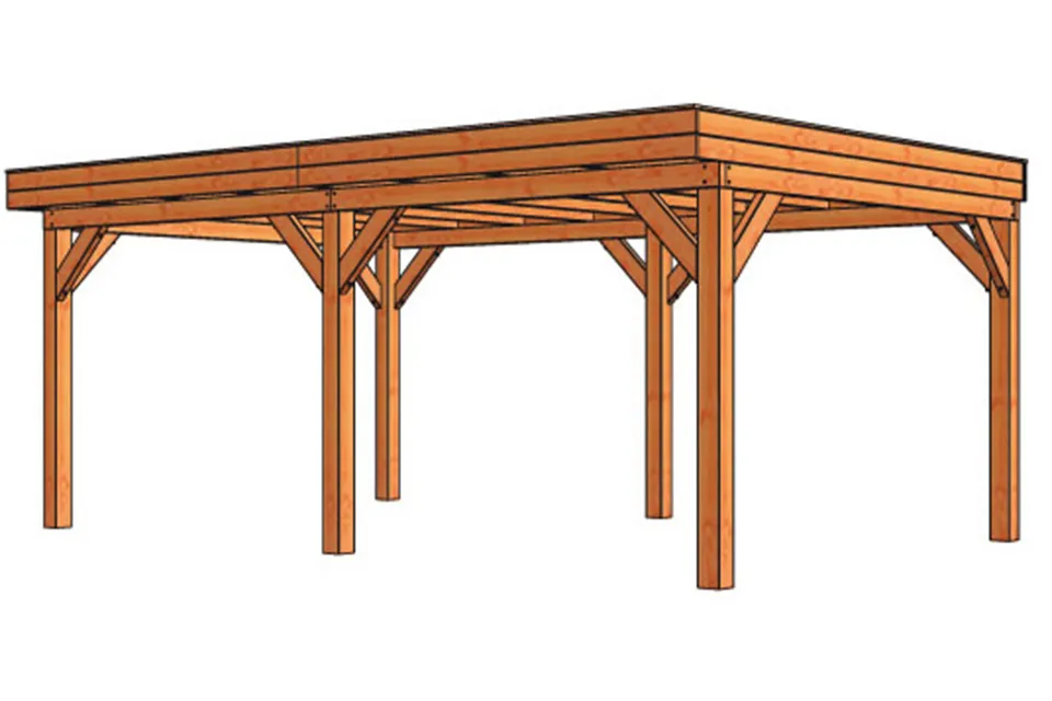 Trendhout | Buitenverblijf Refter XL | 6000 x 4000 x 2600 mm Trendhout | Buitenverblijf Refter XL | 6000 x 4000 x 2600 mm