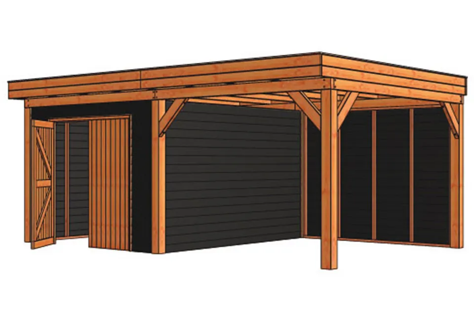 Tuinhuis / Blokhut Trendhout Buitenverblijf Refter XL 6000mm D Tuinhuis / Blokhut Trendhout Buitenverblijf Refter XL 6000mm D