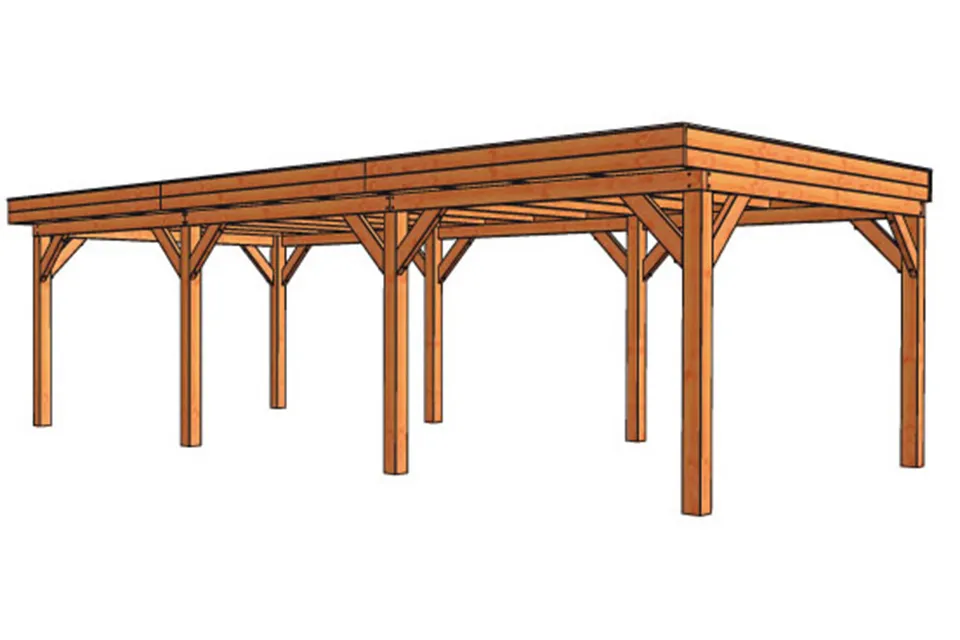 Trendhout | Buitenverblijf Refter XL | 9000 x 4000 x 2600 mm Trendhout | Buitenverblijf Refter XL | 9000 x 4000 x 2600 mm