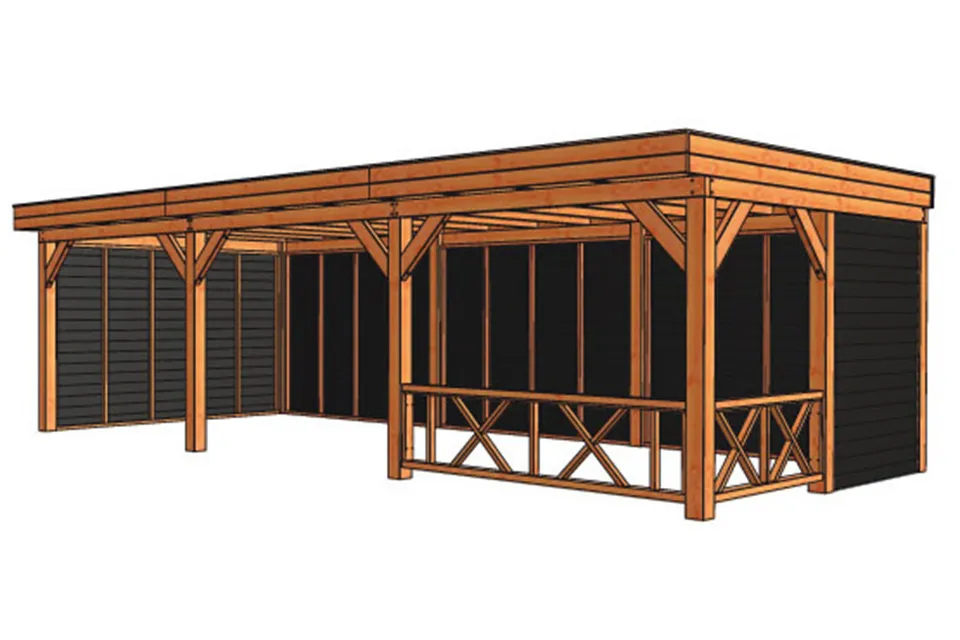 Tuinhuis / Blokhut Trendhout Buitenverblijf Refter XL 9000mm C Tuinhuis / Blokhut Trendhout Buitenverblijf Refter XL 9000mm C