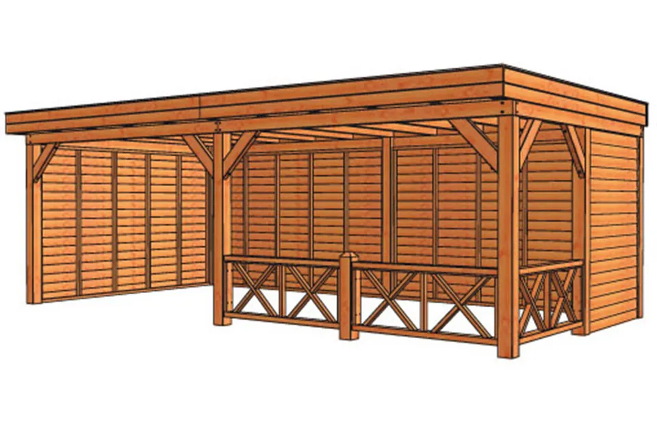 Tuinhuis / Blokhut Trendhout Buitenverblijf Refter XXL 7300mm C Tuinhuis / Blokhut Trendhout Buitenverblijf Refter XXL 7300mm C
