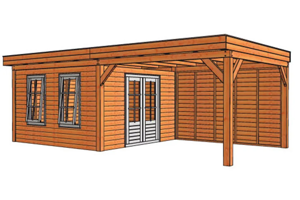 Tuinhuis / Blokhut Trendhout Buitenverblijf Refter XXL 7300mm D Tuinhuis / Blokhut Trendhout Buitenverblijf Refter XXL 7300mm D