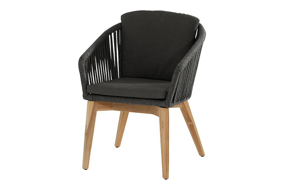 4 Seasons Outdoor | Tuinstoel Santander | Zwart 4 Seasons Outdoor | Tuinstoel Santander | Zwart