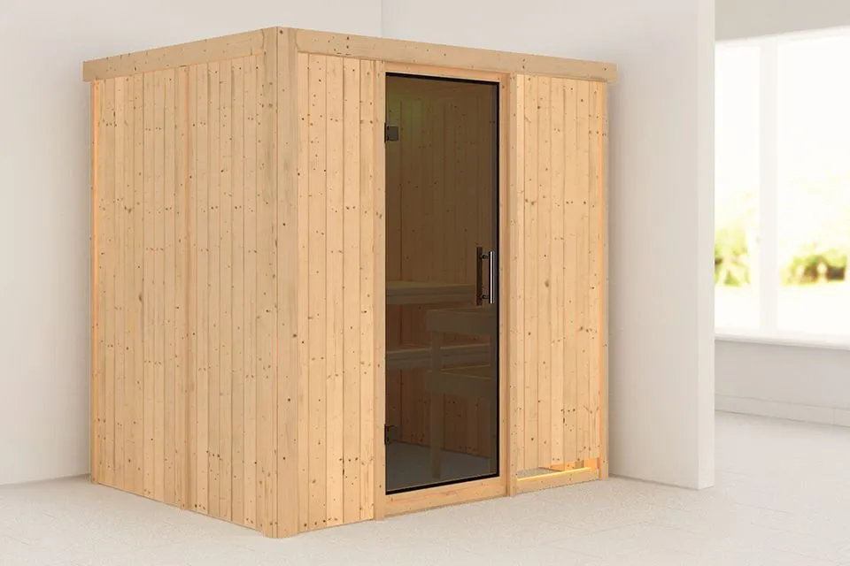 Karibu | Sauna Bodin | Deur Antracietglas
