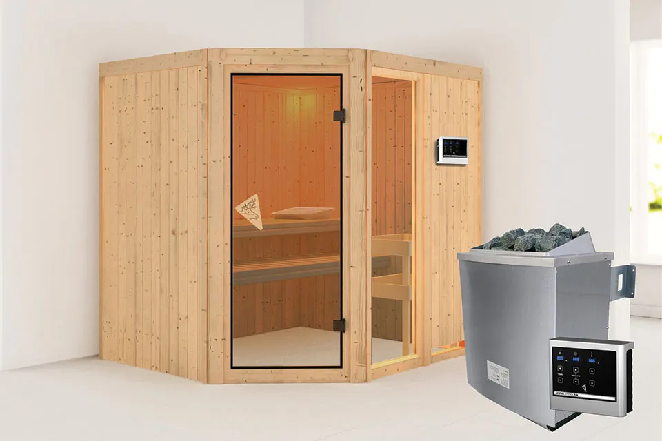 Karibu Fiona 2 Sauna Kachel 9 kW Externe Bediening