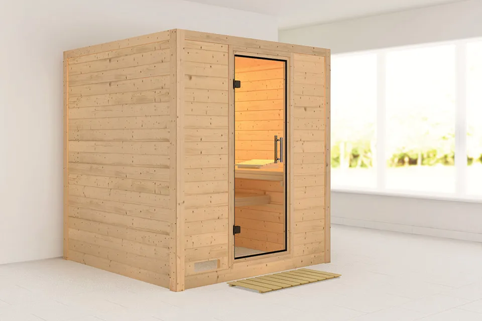 Karibu Mojave Sauna Helderglas Deur