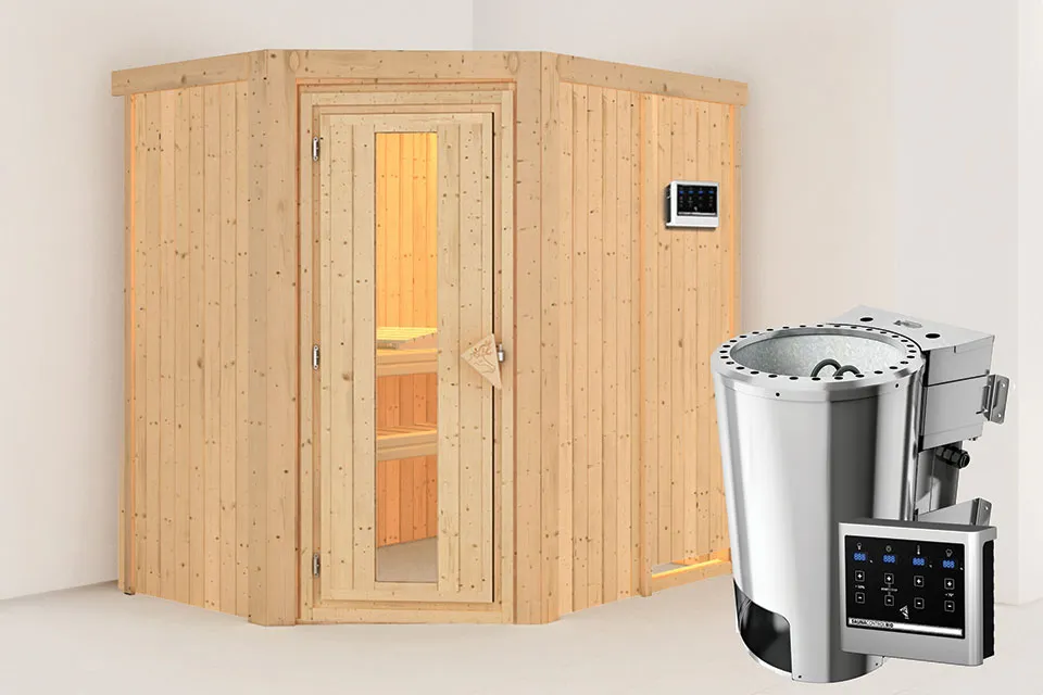 Karibu | Sauna Saja | Energiesparend | 3,6 kW Externe Bediening Karibu | Sauna Saja | Energiesparend | 3,6 kW Externe Bediening
