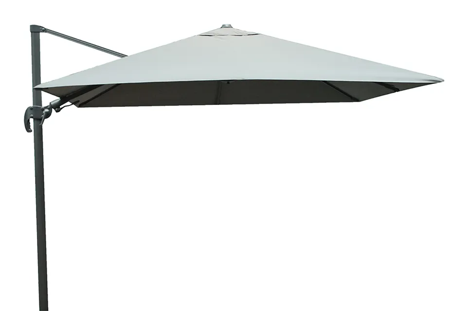 Zweefparasol 300 x 300 cm Shadow LED AntracietFaded Grey Fonteyn Collectie