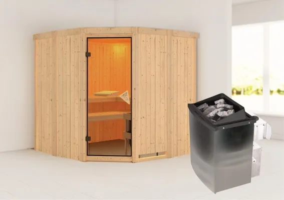 Karibu | Sauna Simara 1 | Kachel 9 kW Geïntegreerde Bediening Karibu | Sauna Simara 1 | Kachel 9 kW Geïntegreerde Bediening