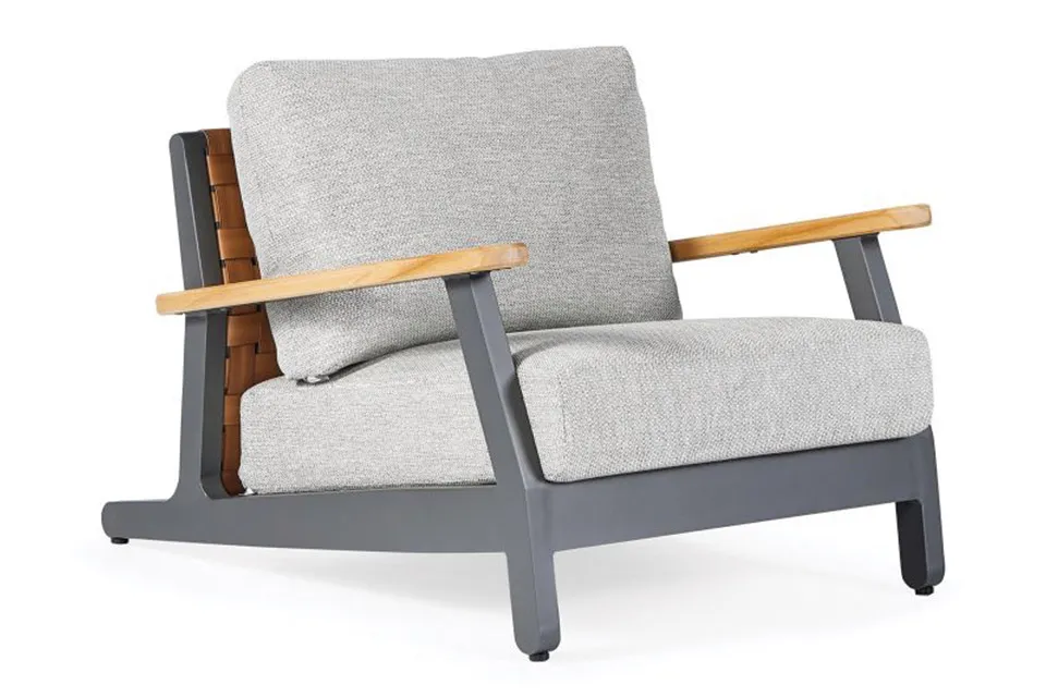 SUNS | Loungestoel Siena | MRG | Soft Grey Mixed Weave SUNS | Loungestoel Siena | MRG | Soft Grey Mixed Weave