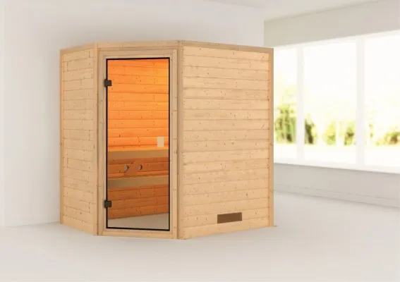 Karibu Svea Sauna Bronzeglas Deur