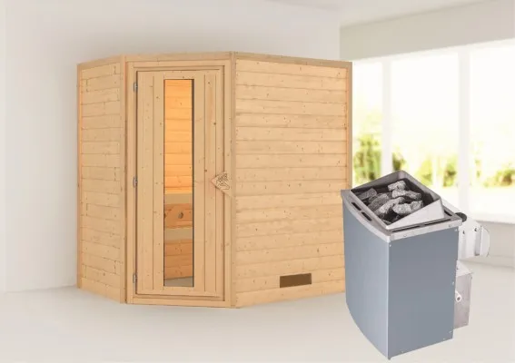 Woodfeeling | Sauna Svea | Energiesparend | Kachel 4,5 kW Geïntegreerde Bediening Woodfeeling | Sauna Svea | Energiesparend | Kachel 4,5 kW Geïntegreerde Bediening