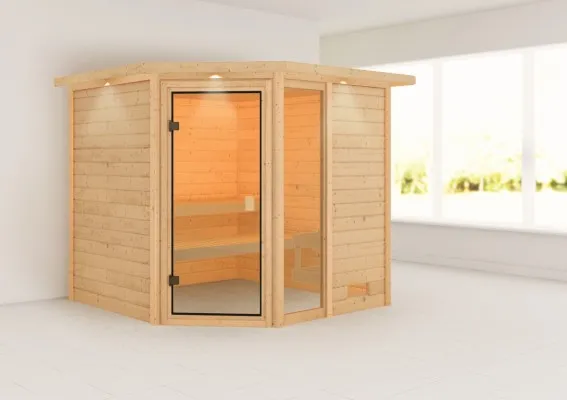 Woodfeeling | Sauna Tabea met Dakkraag Woodfeeling | Sauna Tabea met Dakkraag