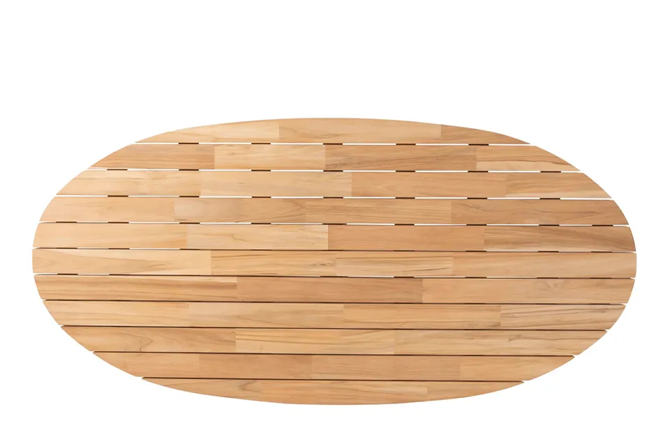 Taste by 4 Seasons | Tafelblad Prado Ellipsvorm 240 x 115 cm | Natural Teak