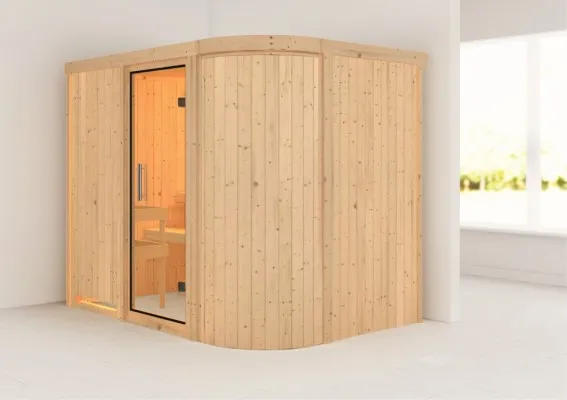 Karibu | Titania 4 Sauna | Helderglas Deur Karibu | Titania 4 Sauna | Helderglas Deur