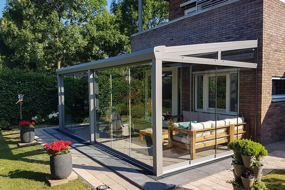 Aluxe | Veranda Topline 5000 x 3500 | Met Polycarbonaat Platen Aluxe | Veranda Topline 5000 x 3500 | Met Polycarbonaat Platen