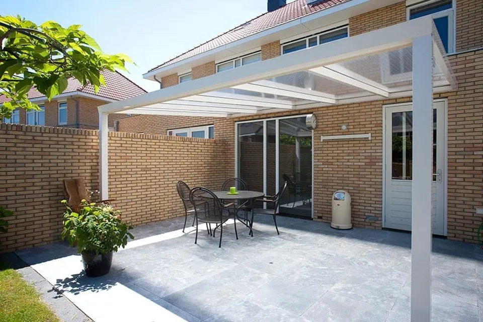 Aluxe | Veranda Trendline 7950 x 2500 | Met Polycarbonaat Platen Aluxe | Veranda Trendline 7950 x 2500 | Met Polycarbonaat Platen