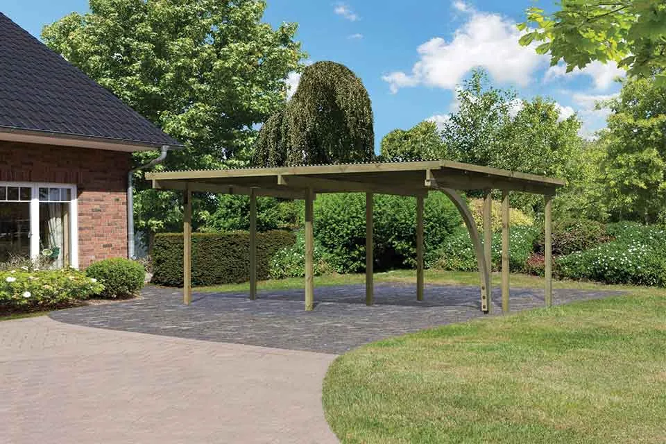 Karibu | Dubbele Carport Eco 1 | Variant B Karibu | Dubbele Carport Eco 1 | Variant B