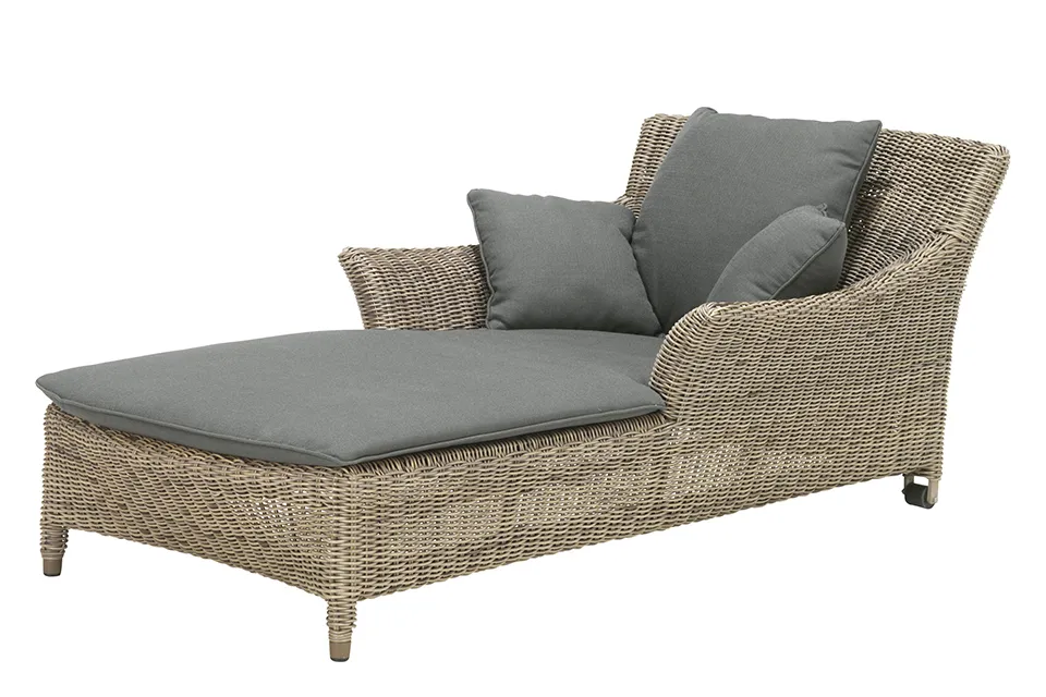 Terugspoelen sneeuw Zwijgend Valentine Ligbed Wicker 4 Seasons Outdoor - Uit voorraad leverbaar!