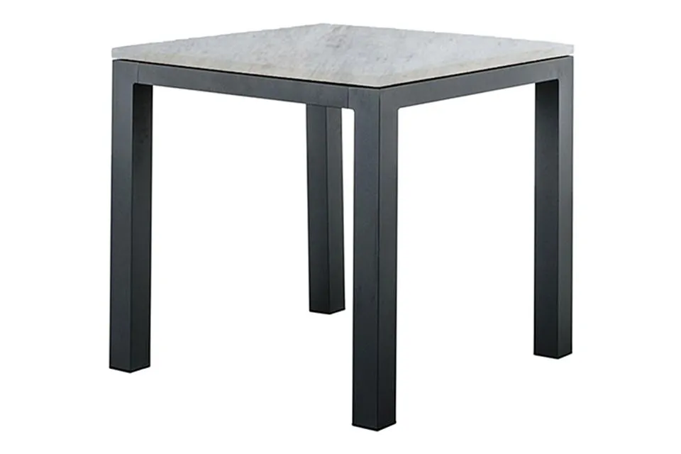 SUNS | Tuintafel Vario 80 x 80 cm | Wit-Grijs