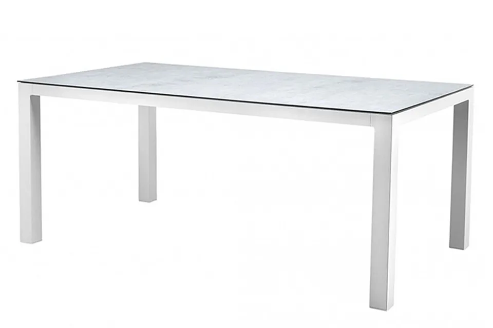SUNS | Vario Tuintafel 180 x 100 cm | Wit-Grijs