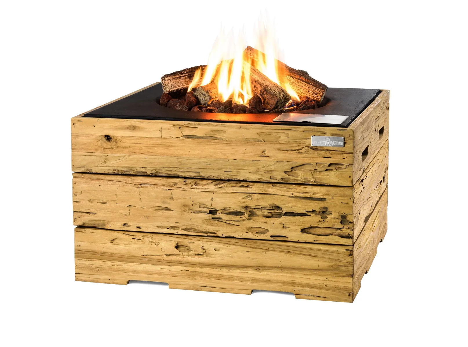 Happy Cocooning | Terrashaard Vierkant Driftwood | Zwart