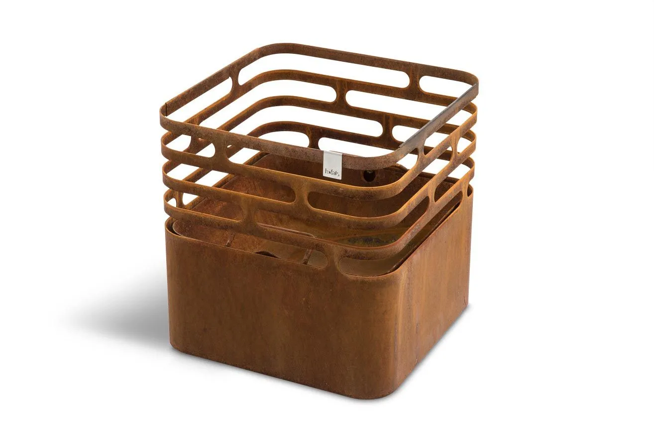 H?fats | Cube Vuurkorf | Bruin H?fats | Cube Vuurkorf | Bruin