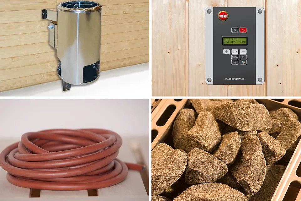 Weka | Saunakachelset 1 - 3,6 kW - 3 x 230 V Weka | Saunakachelset 1 - 3,6 kW - 3 x 230 V