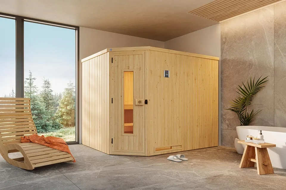 Weka | Sauna Varberg 4 HT Hoek Weka | Sauna Varberg 4 HT Hoek