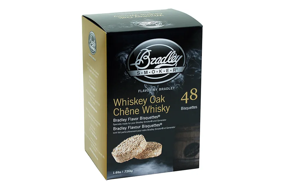 Bradley Smoker Bisquettes Whiskey Eiken 48 Stuks