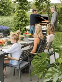 Cosi Vuurtafel Wit Teak